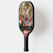 😁 😍 zweiseitigen benutzerdefinierten Text und Fo Pickleball Schläger (Links)