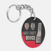 Zweiseitiger ANTITHEFT-MANUELLER SCHLÜSSELANHÄNGER (Vorderseite links)