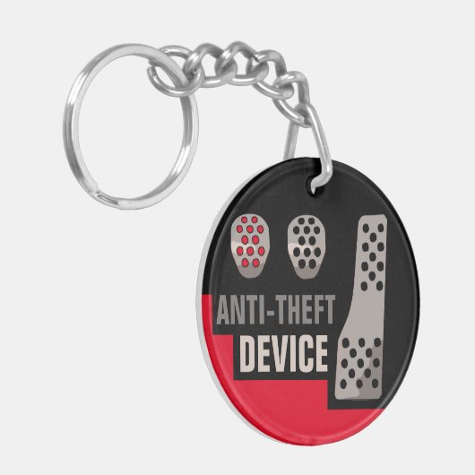 Zweiseitiger ANTITHEFT-MANUELLER SCHLÜSSELANHÄNGER (Vorderseite links)