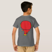 Zweiseitiger Chibi Flash T-Shirt (Schwarz voll)