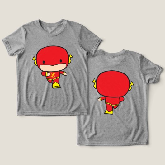Zweiseitiger Chibi Flash Tri-Blend Shirt (Design Vorderseite & Rückseite)