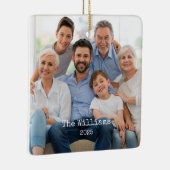 Zweiseitiger Foto-Schmuck Keramikornament (Rechts)