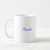 zweiseitiger individuelle Name, Bow 2 Crew Kaffeetasse (Links)