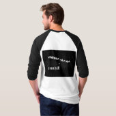 Zweiseitiger Langschläfer-T - Shirt (Schwarz voll)