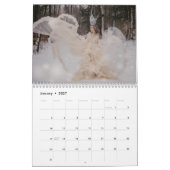 Zweiseitiger mittlerer Kalender, weiß Kalender (Jan 2027)