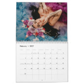 Zweiseitiger mittlerer Kalender, weiß Kalender (Feb 2027)