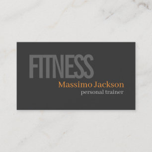 Zweiseitiger persönlicher Trainer modern professio Visitenkarte