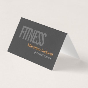 Zweiseitiger persönlicher Trainer modern professio Visitenkarten