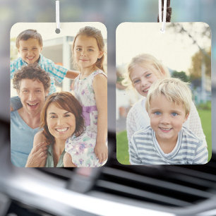 Zweiseitiges Auto mit individuellem Foto Autolufterfrischer