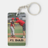 Zweiseitiges benutzerdefiniertes Foto #1 Vater-Vat Schlüsselanhänger (Rückseite)