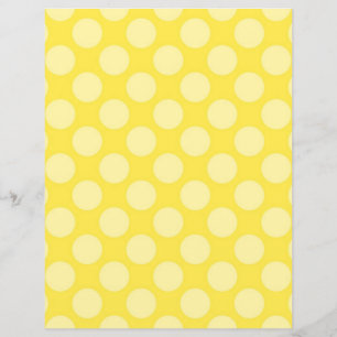 Zweiseitiges Gelbpolka-Dots-Scrapbook