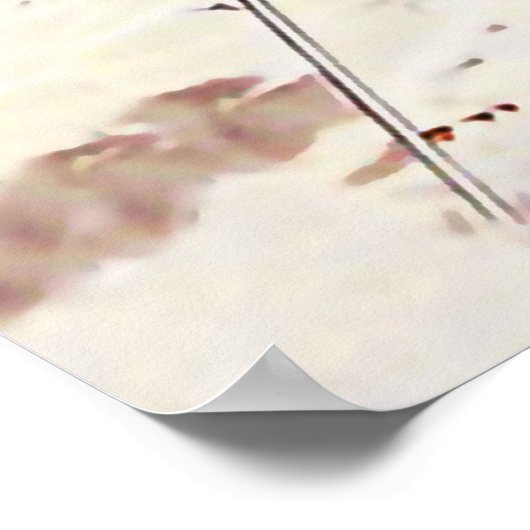 Zweisimmen, Berner Oberland, Schweiz, Ski Poster (Ecke)