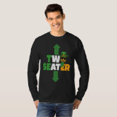 Zweisitzer St Patricks Day Upside Down Ananas S T-Shirt (Vorne ganz)