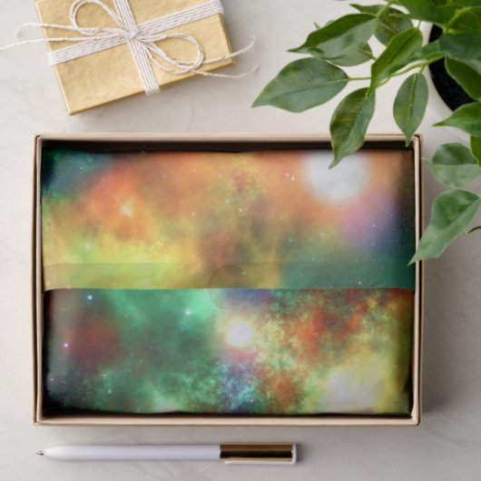 Zweispapier Weltraum-Sterne Sonnensystem Seidenpapier (Geschenk)