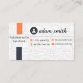 Zweisprachige Englisch- und Spanische Visitenkarte (Rückseite)