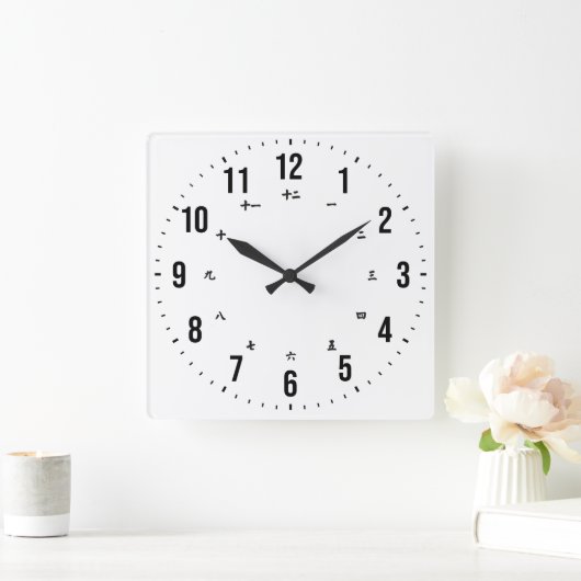 Zweisprachige englische/japanische Uhr (Zuhause)