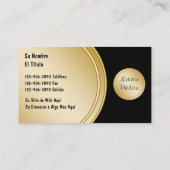 Zweisprachige Notar-Visitenkarten Visitenkarte (Rückseite)