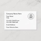 Zweisprachige Spanisch-Logo-Visitenkarten Visitenkarte (Vorderseite)