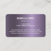 Zweisprachige Spanische Visitenkarte (Vorderseite)