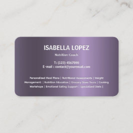 Zweisprachige Spanische Visitenkarte