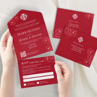 Zweisprachige vietnamesisch englische Red Wedding