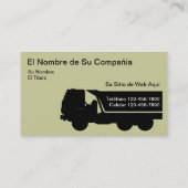 Zweisprachiger, der Visitenkarten schleppt Visitenkarte (Rückseite)