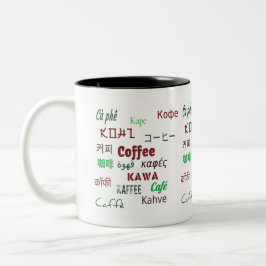 Zweisprachiger Kaffee in allen Sprachen, Lehrer Zweifarbige Tasse