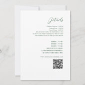 Zweisprachiges Chinesisch-Rosa-Weiße Blume Hochzei Einladung (Rückseite)