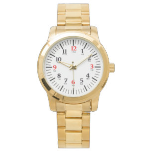 Zweisprachiges Englisch/Chinesisch - Numerische Ze Armbanduhr