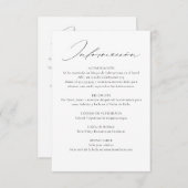 Zweisprachiges Spanisch Englisch Doppelseitige Hoc Begleitkarte (Vorne/Hinten)