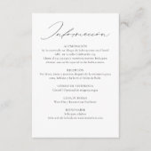 Zweisprachiges Spanisch Englisch Doppelseitige Hoc Begleitkarte (Vorderseite)