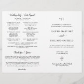 Zweisprachiges Spanisch Katholisches Hochzeitsprog (Vorderseite)