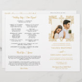 Zweisprachiges Spanisch Katholisches Hochzeitsprog (Vorne/Hinten)