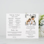 Zweisprachiges Spanisch Katholisches Hochzeitsprog (Stehend Vorderseite)