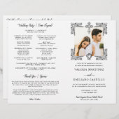 Zweisprachiges Spanisch Katholisches Hochzeitsprog (Vorne/Hinten)