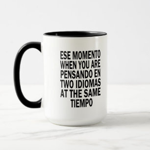 Zweisprachiges spanisches Englisch 15 Unze zwei Tasse