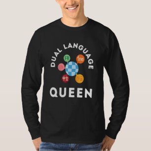 Zweisprachiges Team Zweisprachiger Lehrer Schulbet T-Shirt