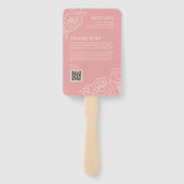 Zweisprachiges vietnamesisches Hochzeitsprogramm & Fächer (Rückseite)