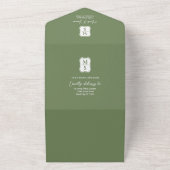 Zweisprachiges vietnamesisches Ranunculus Traditio All In One Einladung (Außenbereich)