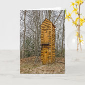 Zweistöckiges Outhouse für Wähler und Politiker Karte (Gelbe Blume)