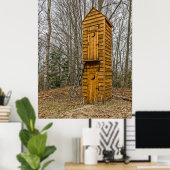 Zweistöckiges Outhouse für Wähler und Politiker Poster (Heimbüro)