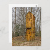 Zweistöckiges Outhouse für Wähler und Politiker Postkarte (Vorne/Hinten)