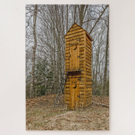 Zweistöckiges Outhouse für Wähler und Politiker Puzzle