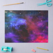 Zweistoffraumkosmos-Sterne-Sonnensystem Seidenpapier (Basteln)