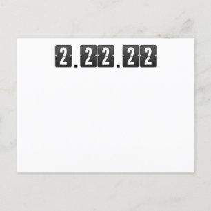 Zweitägiger Dienstag, 2. Februar-22.-22. Mathemati Postkarte