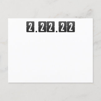 Zweitägiger Dienstag, 2. Februar-22.-22. Mathemati Postkarte