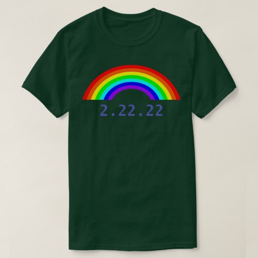 Zweitägiger Dienstag Rainbow MDY T-Shirt (Design vorne)
