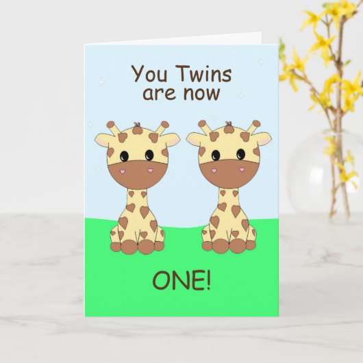 Zweite 1. Geburtstagskarte Karte (Gelbe Blume)