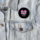 Zweite 2te Byse Fun Bysebyll Brustkrebs Aw gerette Button (Beispiel)