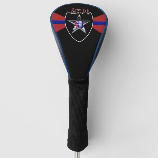 Zweite Abteilung Infanterie "Indianhead Division" Golf Headcover (Vorderseite)